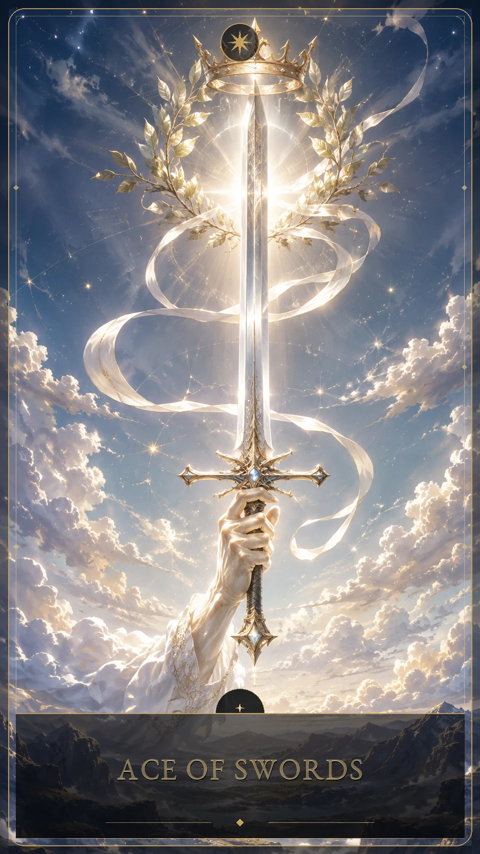 Ás de Espadas — carta canônica do Tarot Lúmina