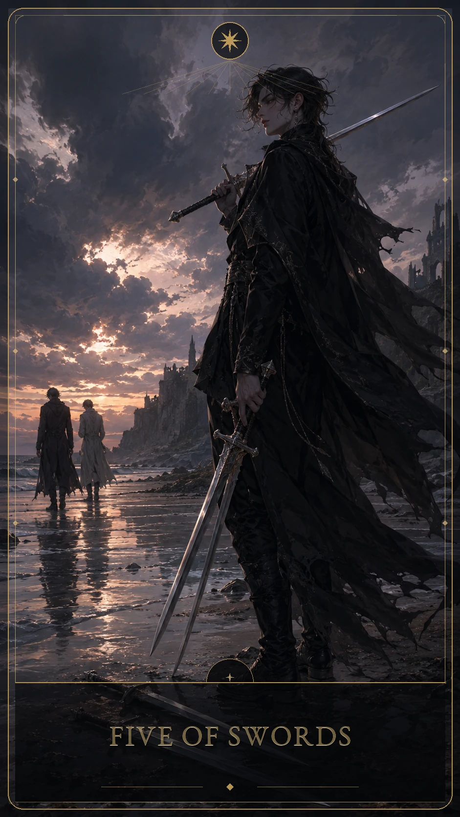 5 de Espadas — carta canônica do Tarot Lúmina
