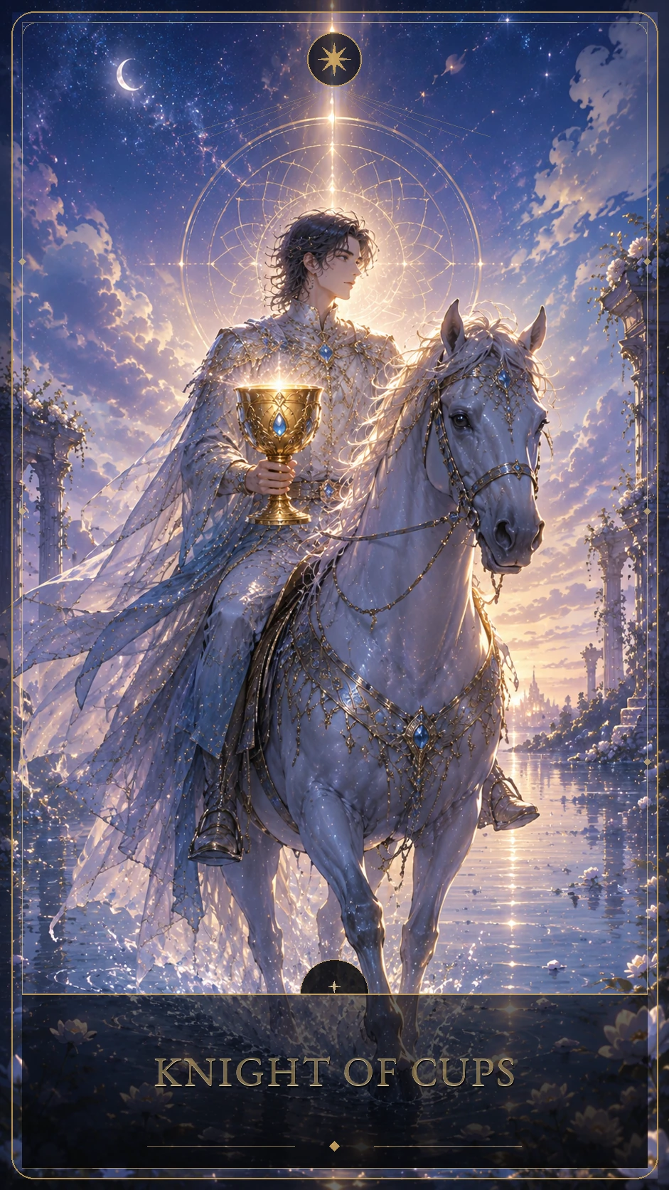Cavaleiro de Copas — carta canônica do Tarot Lúmina