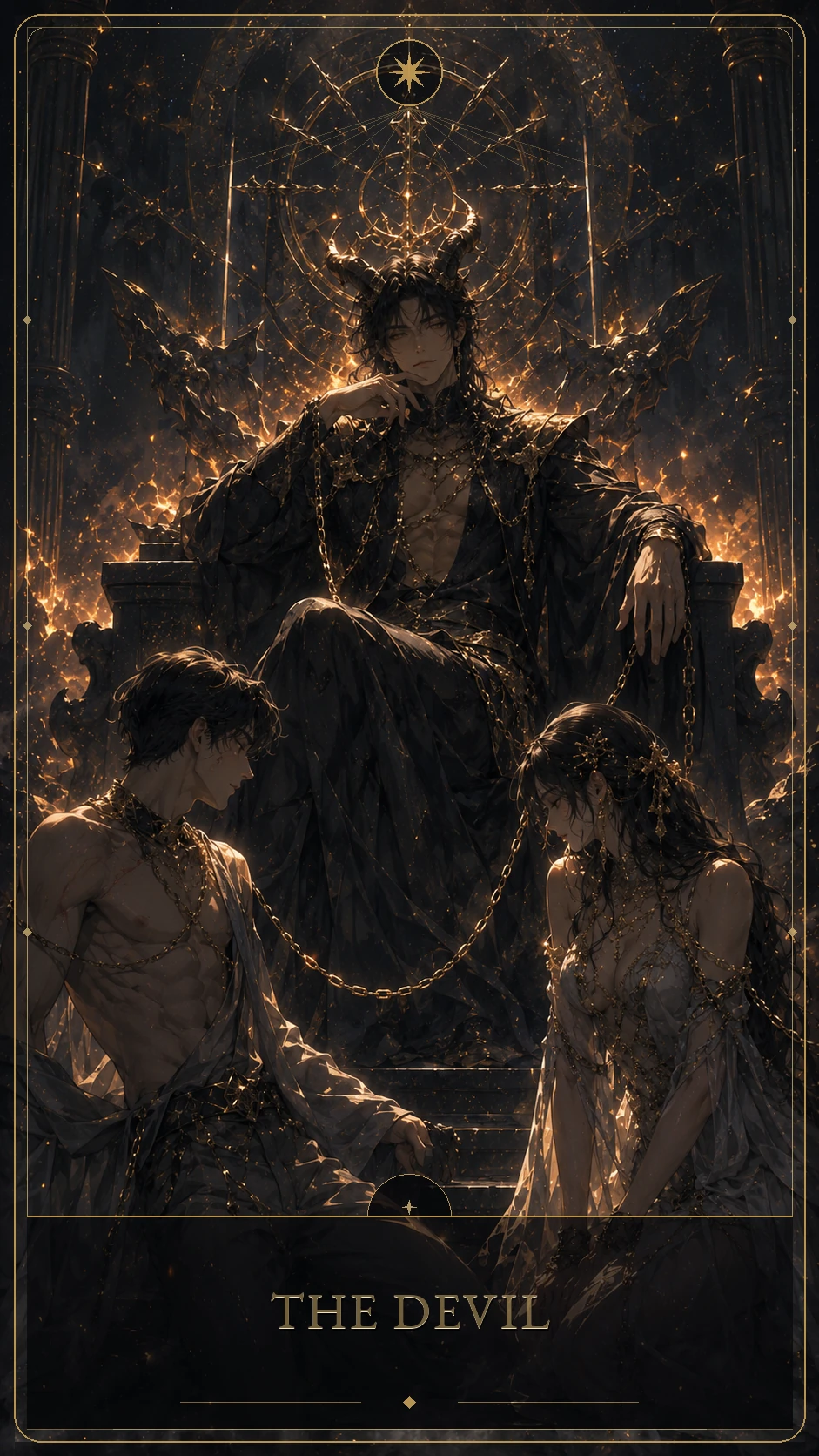 The Devil — canonical Lúmina tarot card