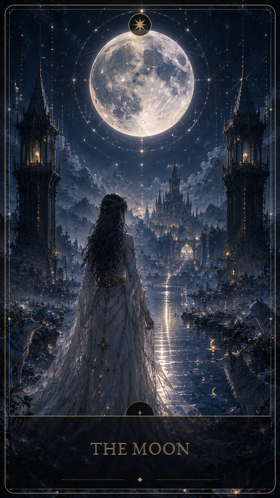 A Lua — carta canônica do Tarot Lúmina
